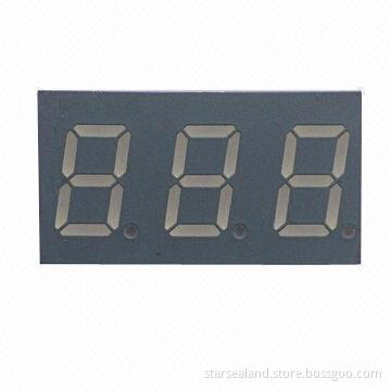 0.36 inch red color three-digit 7 segment LED displays